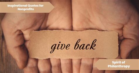101 Inspirational Quotes for Nonprofits: Spirit of Philanthropy.